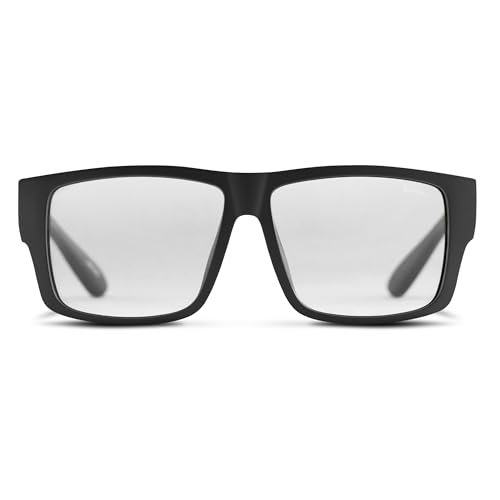 Image of TOROE Z87+ Polarized Safety Sunglasses Matte Black TR90 Frame, ANSI Rated Lens