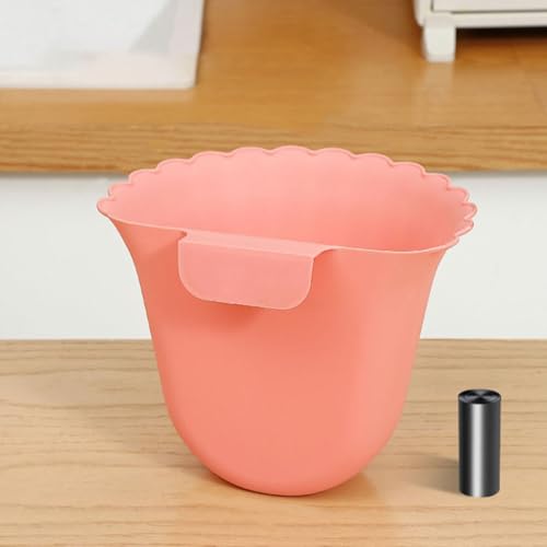 Set 6 botes de basura colgantes con forma de flor para pared miniatura 6
