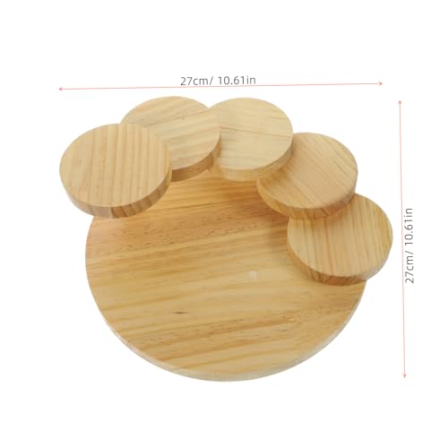 Plato giratorio de sushi de madera para servir miniatura 2