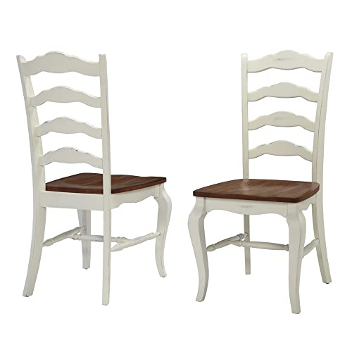 Homestyles French Countryside Off-White Dining Chairs, Set of 2