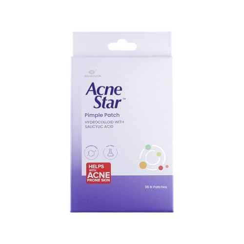 Image of Acnestar Anti-Acne Pimple Patch | Hydrocolloid | Clears Pimples | Invisible Spot Cover | 36 Patches | SLS & Paraben Free
