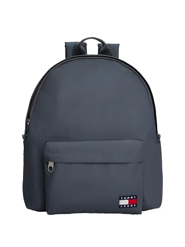 Tommy Jeans Mochila masculina Essential Daily com alças ajustáveis, cinza centro, tamanho único