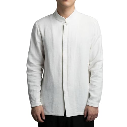 Chemise style chinois homme à manches longues pour soirée chic
