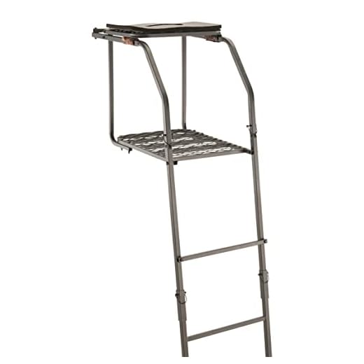 Guide Gear 18’ Ladder Tree Stand for Archery with Seat and Foot Platform, Bow and Deer Hunting Accessories