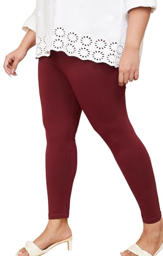 Image of Max Plus Size Women Solid Leggings