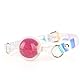 Kutocesy Mundknebel mit Regenbogenriemen Silikon Ball Gag verstellbar SM Knebel Sex Spielzeug für Frau BDSM Bondage Roleplay (L)