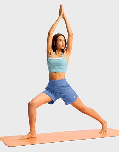 Image of G Gradual Women's Athletic Shorts 6 inch High Waisted Stretchy Bermuda Shorts for Women Quick Dry Summer Casual Shorts
