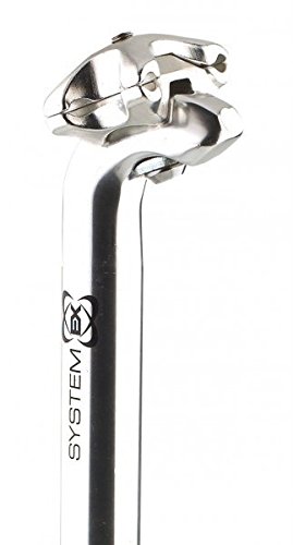 SystemEX 400mm Alloy Seatpost Silver - Silver, 25.4