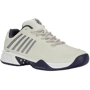 K-Swiss Men's Hypercourt Express 2 Tennis Shoe 9.5 Vaporous Gray/White/Peacoat