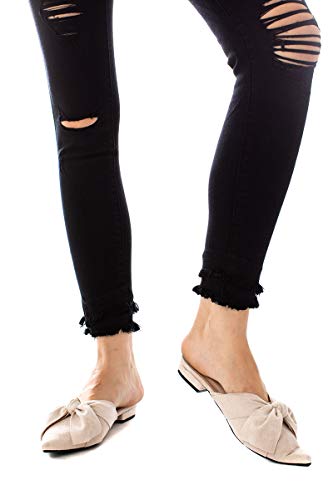 Kan Can Women's Mid Rise Ankle Skinny Jeans BK 9/284