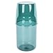 IMIKEYA Bedside Night Water Carafe Set Set di Vetro Pitcher Hot Freddo Beverage Acqua Carafe Acqua Brocca con Bicchiere di Bicchiere per Camera da Letto