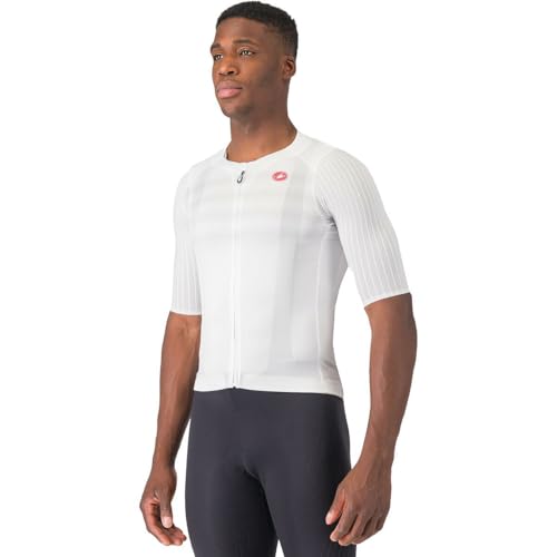 CASTELLI, Aero Pro 8S Short-Sleeve Jersey - Men's, White, XXL