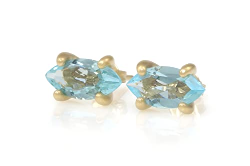 Boucles d'oreilles en topaze or jaune pour illuminer votre tenue de mariee au quotidien