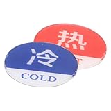 TOYMYTOY 温水と冷水のラベル シャワー用 蛇口用ステッカー アクリル製 バスルームシンク対応