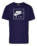 Nike Camiseta de Manga Corta, Mate, Unisex, Adulto, Purple Air Box Logo, M