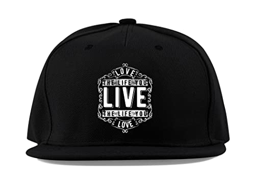 Casquette baseball visière plate noire en coton pour vos sorties urbaines et festivals d'été