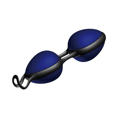 JOYDIVISION Joyballs Secret Duo - Boules d'amour Duo Bleu I Boules vaginales pour le fitness du plancher pelvien I Compatible avec les lubrifiants Ă base d'eau & de silicone