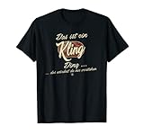 Familie Kling Name Nachname Lustig Geschenk