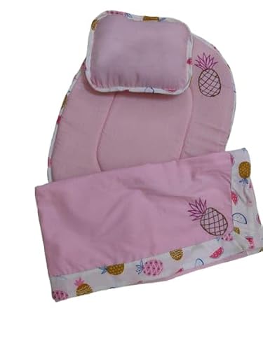Raaha Tifl Baby Bedding Set with Pineapple Print, Pink, Newborn