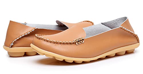 Image of VenusCelia Women's Natural Comfort 2 Walking Flat Loafer | Casual Shoes