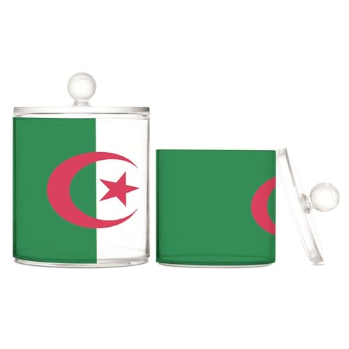 Contenitori in plastica trasparente con coperchio per oggetti essenziali per il bagno, per tamponi di cotone, tamponi di cotone, bastoncini di cotone, filo interdentale, graffette, S 2