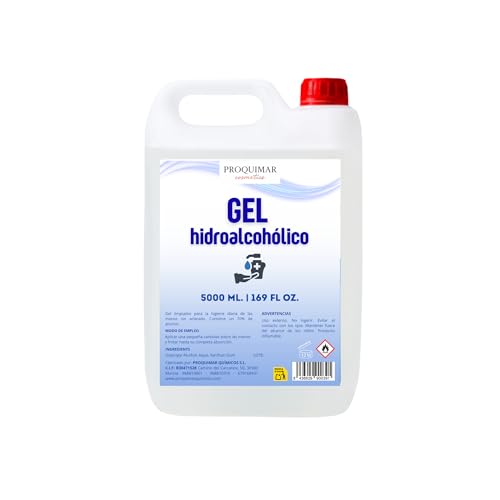 Gel Hidroalcohólico 5 Litros – Garrafa Uso Profesional y...