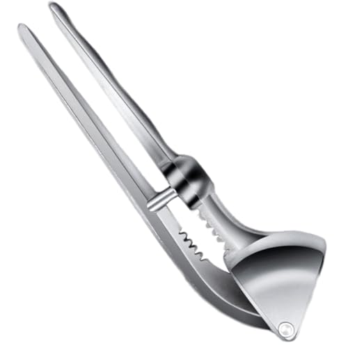 Milisten Prensa de Ajo Ergonómica de Aleación de Aluminio Orificios Uniformes, Herramienta para Prensar Ajos Cocina, Accesorio Práctico y Duradero