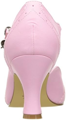 Pin Up Couture Women's Flap11/pnpu Dress Pump, Pink Faux Leather, 7 M US | Image 2