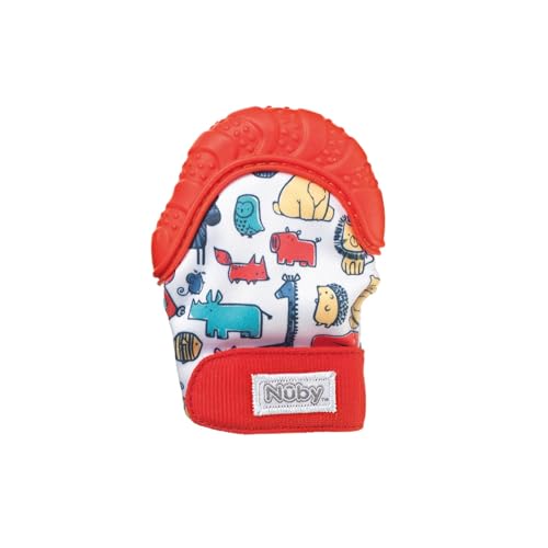 Nuby Teething Mitt Red
