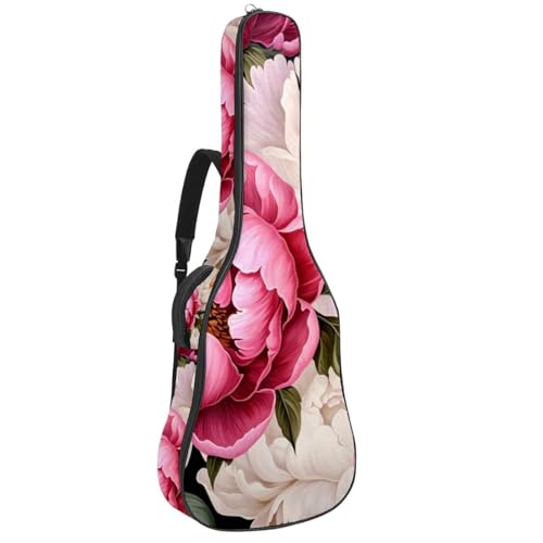 JRHEJTFZ Housse pour guitare acoustique de 1,9 cm d’épaisseur – Imperméable – Durable et élégant – Jolie pivoine, Multicolore 4., 42.9×16.9×4.7 in, Motif imprimé tendance - Les Beatles, Paul McCartney, John Lennon, RIngo Starr, George Harrison JRHEJTFZ Housse pour guitare acoustique de 1,9 cm d'épaisseur - Imperméable - Durable et élégant - Jolie pivoine, Multicolore 4., 42.9x16.9x4.7 in, Motif imprimé tendance