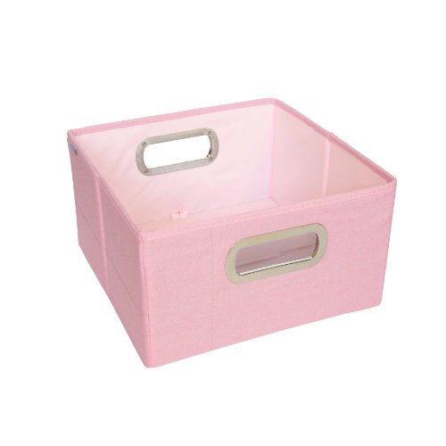 JJ Cole Heather Storage Box, 6.5-Inch, Pink