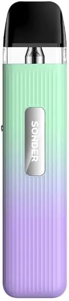 Geekvape Green Purple Sonder Q Pod Kit Compatable for Geek Vape E-cigarettes, Adjustable Airflow, Draw-to-vape Activation Cartridge Capacity, Sonder Vape Pods, Sonder - No Nicotine