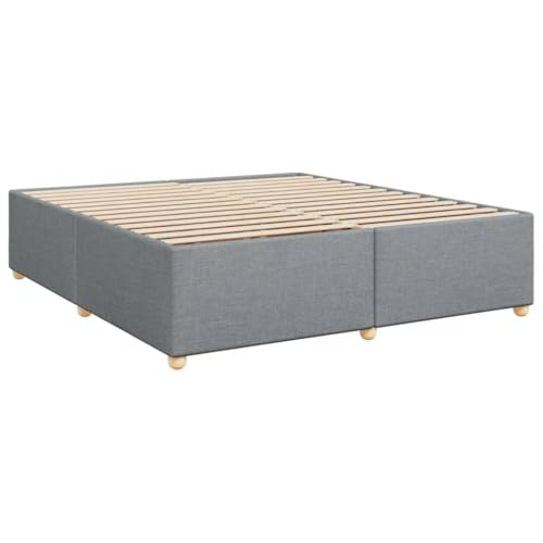 vidaXL Cama sin colchón Tela Gris Claro 180x200 cm