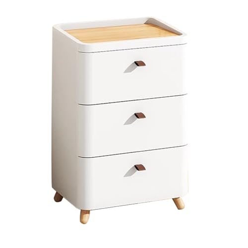 Commode haute blanche à tiroirs pour optimiser le rangement des petits espaces