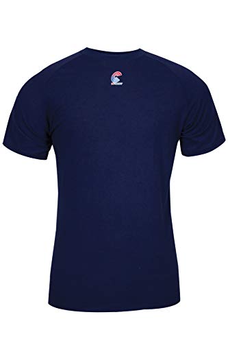 🔥 Hot Deals National Safety Apparel C52FKSRLG FR Control 2.0 T-Shirt, Modacrylic Blend, Large, Navy