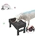 WS - Hundenapf erhöht 3-in-1 – Antischlingnapf für Hunde, höhenverstellbar, Futterstation mit DREI Näpfen für große und kleine Hunde, wasserdichter Hundenapf ohne Sabbern, Hundezubehör