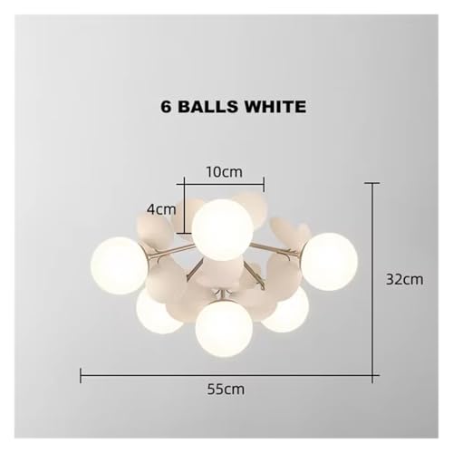 Lámpara LED de techo salón moderna lámpara dormitorio pasillo 4