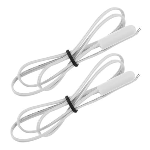 Ciieeo 2pcs Refrigerator Temperature Probe Replacement Parts Accurate Sensor for Fridge and Freezer Monitoring Easy Installation Compatible with Various Refrigeration Units