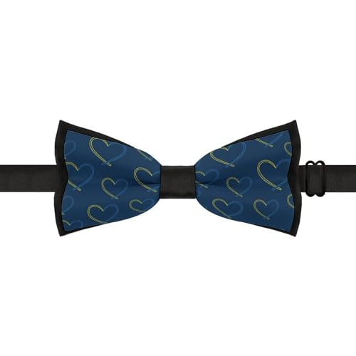 GoasNei Down Syndrome Awareness Month Bow Tie for Men Adjustable Necktie Funny Tie Neck Ties for Weddings Party