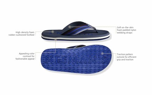 Image of Neeman's Cushion Comfort Flip Flops for Men | Cushioned & comfortable Slippers for Men | everyday comfort