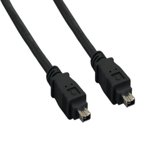 10 ft. IEEE 1394a FireWire 400 4-pin to 4-pin Black