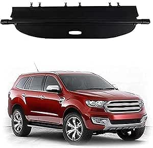 Auto versenkbare hinteren Kofferraum Paket Regal Cargo Covers per Ford Everest 2015 2021, Gepäck Vorhang Privatsphäre schützendes Zubehör