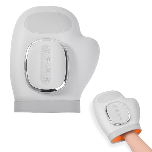 Hand Massager for Arthritis with Heat & Compression Therapy Cordless Electric Hand Massage Glove for Carpal Tunnel Relief Air Pressure 5 Intensity Levels USB Rechargeable Gift for Women Men