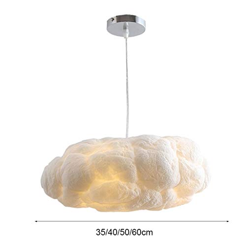 Lustre de restaurant design nuage en fer forgé blanc - Éclairage chic - 2