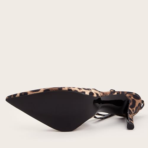 Women's Slingback High Heels Sexy Pointed Toe Ankle Strap Stiletto Heels Patent Pumps with Buckle Party Dress Shoes4