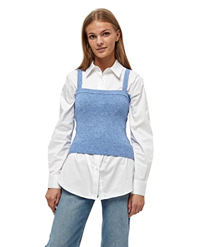 Minus Damen Mary Stricktop, 5012 Light Palace blue, XXL