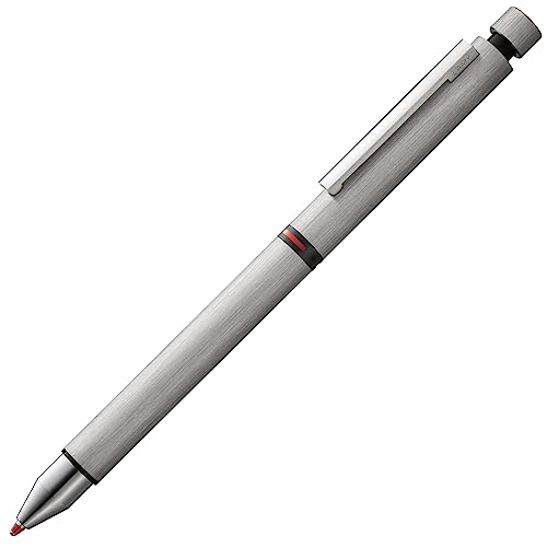 LAMY cp 1tri pen Multifunktionsschreibgerät 759 – Mehrsystemschreiber aus Edelstahl, strichmattiert– Mit Kugelschreiber-Mine M 21 schwarz und Druckbleistift-Mine M 41 (0,5) HB