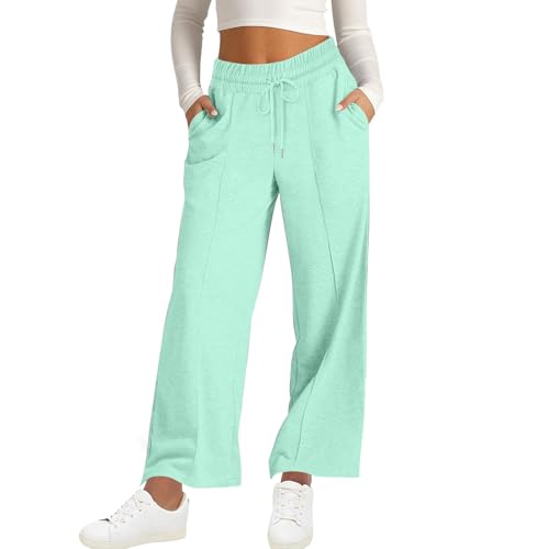 Wide Leg Sweatpants Women High Waisted Baggy Joggers Loose Fit Athletic Sweatpants Soft Lightweight Joggers 2025