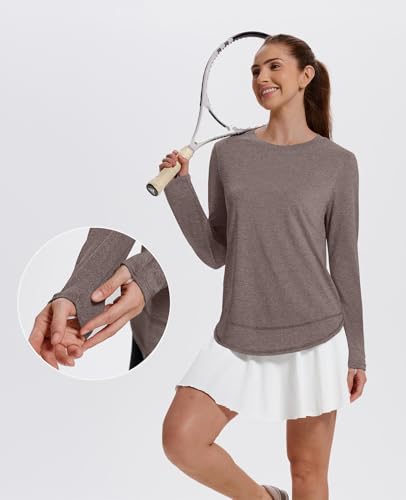 Image of XIEERDUO Women's Workout Tops Long Sleeve Shirts Sun Protection UPF 50+ Quick Dry Shirts for Hiking Running S-3XL