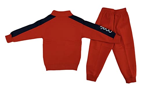Image of Boys' Woolen Tracksuit | Winter Jacket & Trouser Set | Warm & Cozy Full Sleeve Outfit for Kids (1-14 Years) | Winter Wear for Boys
